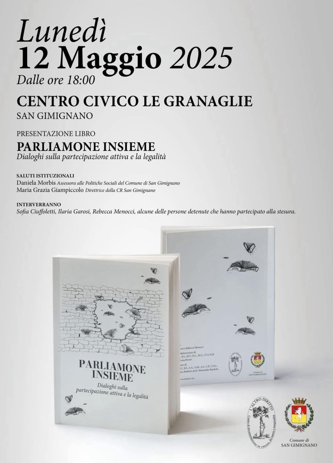 Presentazione del libro 'Parliamone insieme' - Dialoghi sulla partecipazione attiva e la legalità