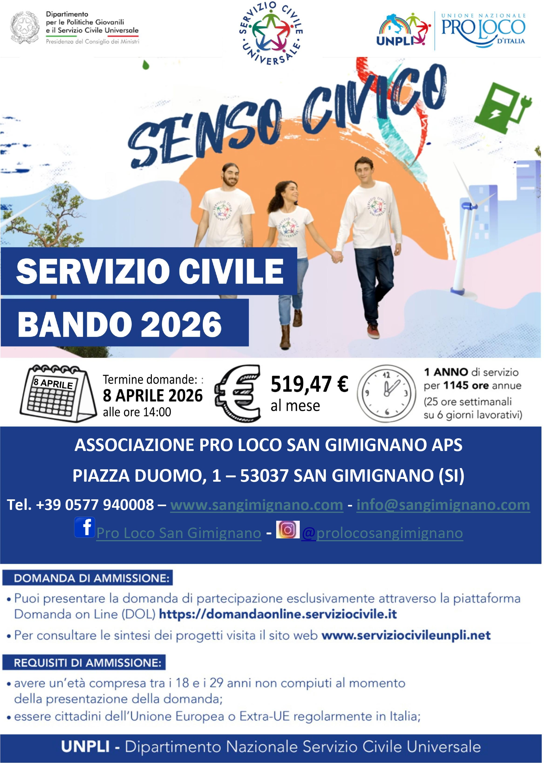 SERVIZIO CIVILE UNIVERSALE 2026